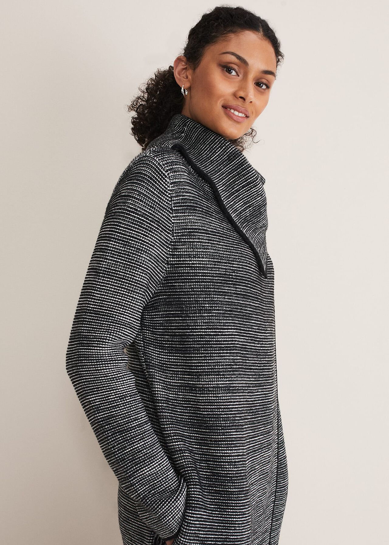 Talia Tweed Knit Coat