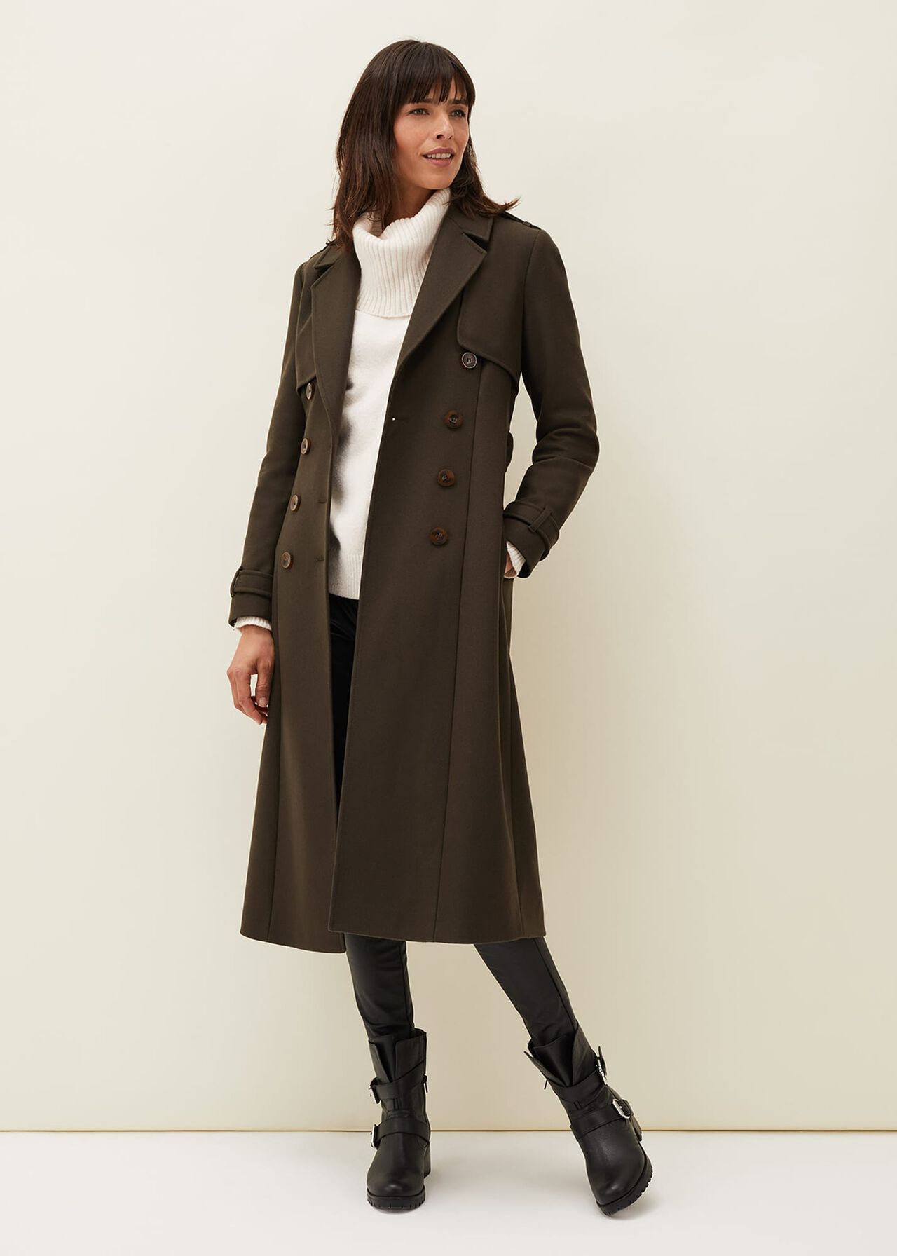 Imie Wool Trench Coat