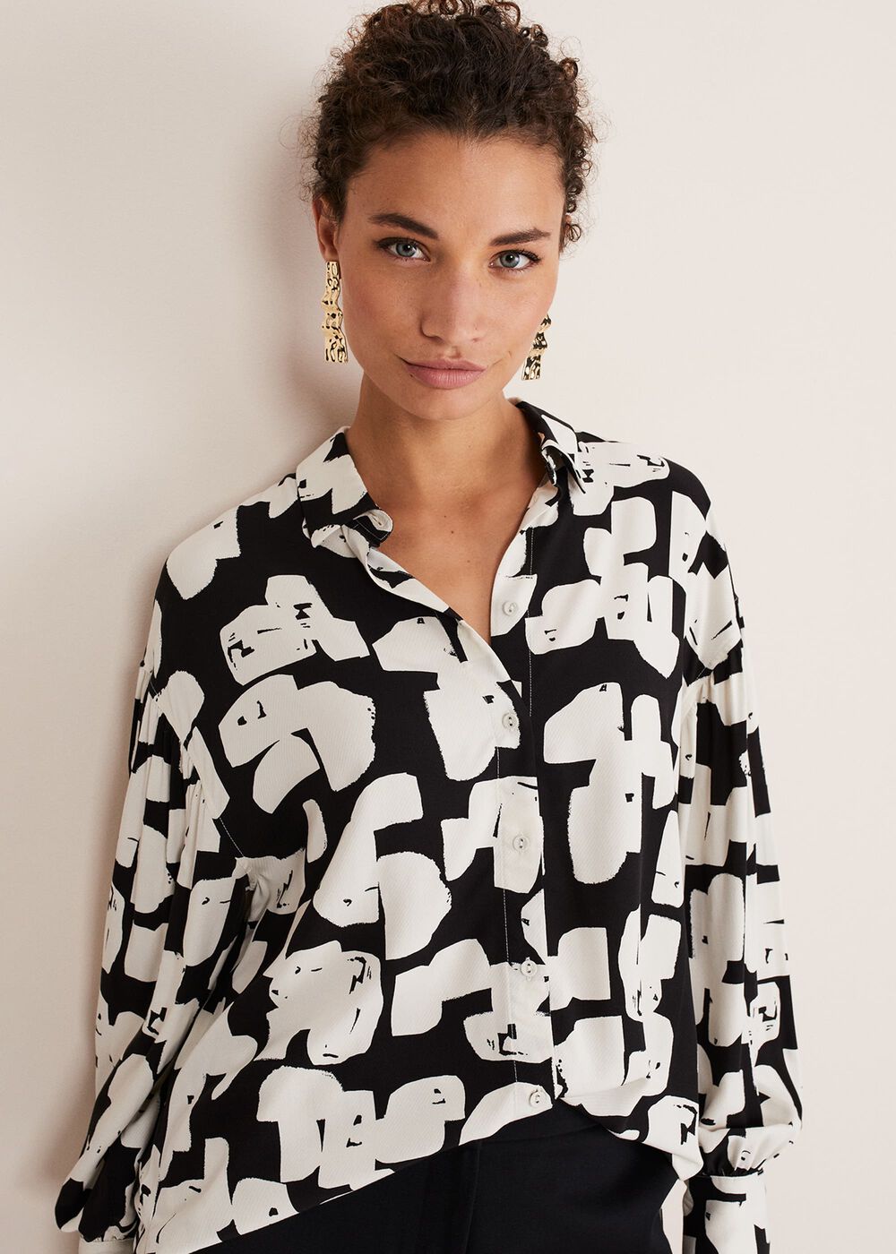 Luana Geo Print Blouse