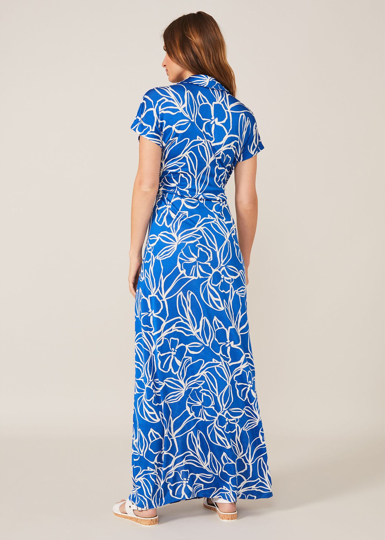 Sierra Linear Floral Maxi Dress