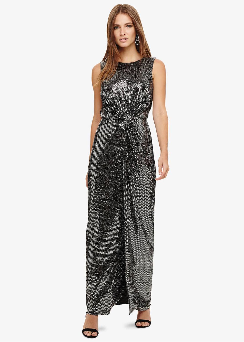 Dahlia Shimmer Twist Maxi Dress
