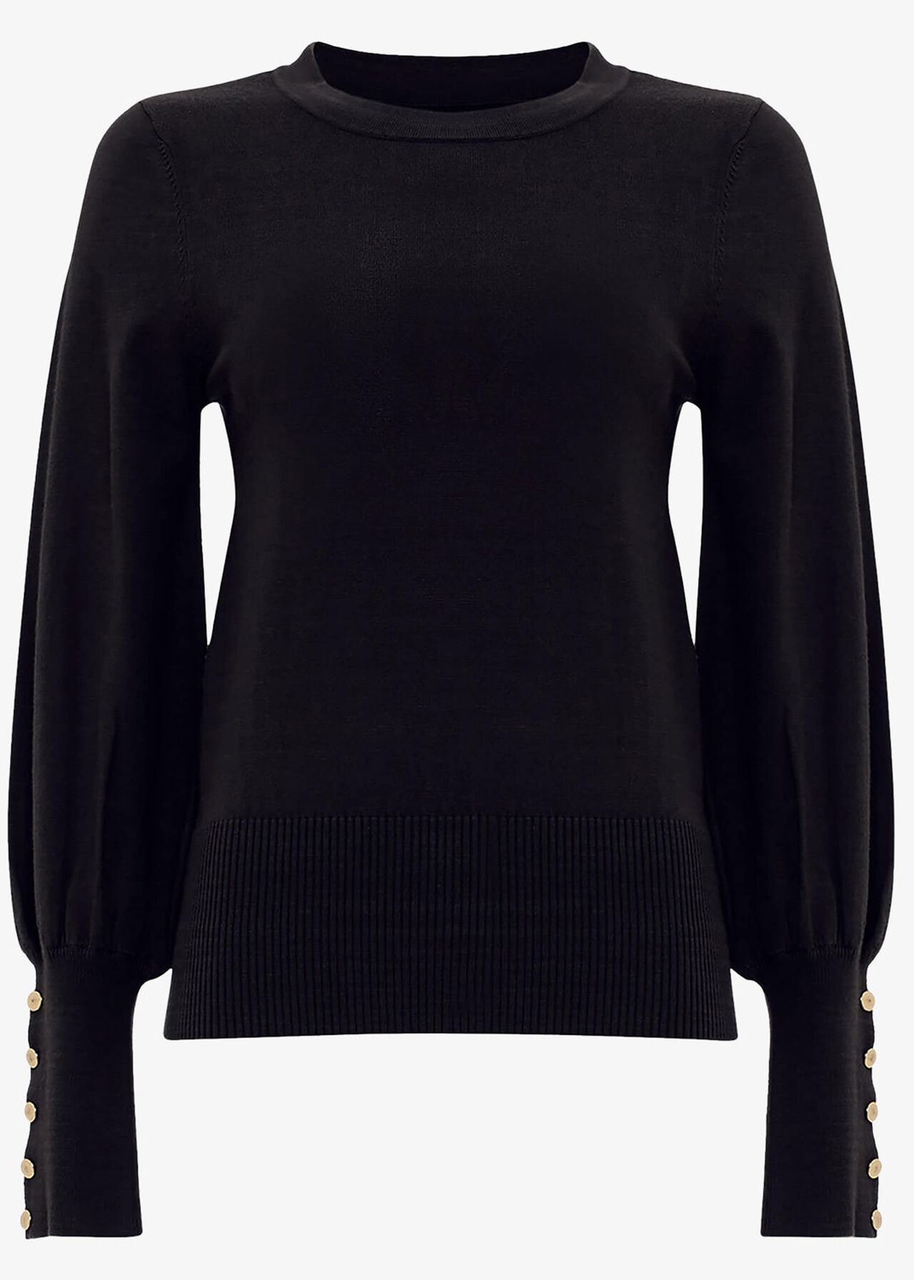 Peyton Button Sleeve Knitted Jumper