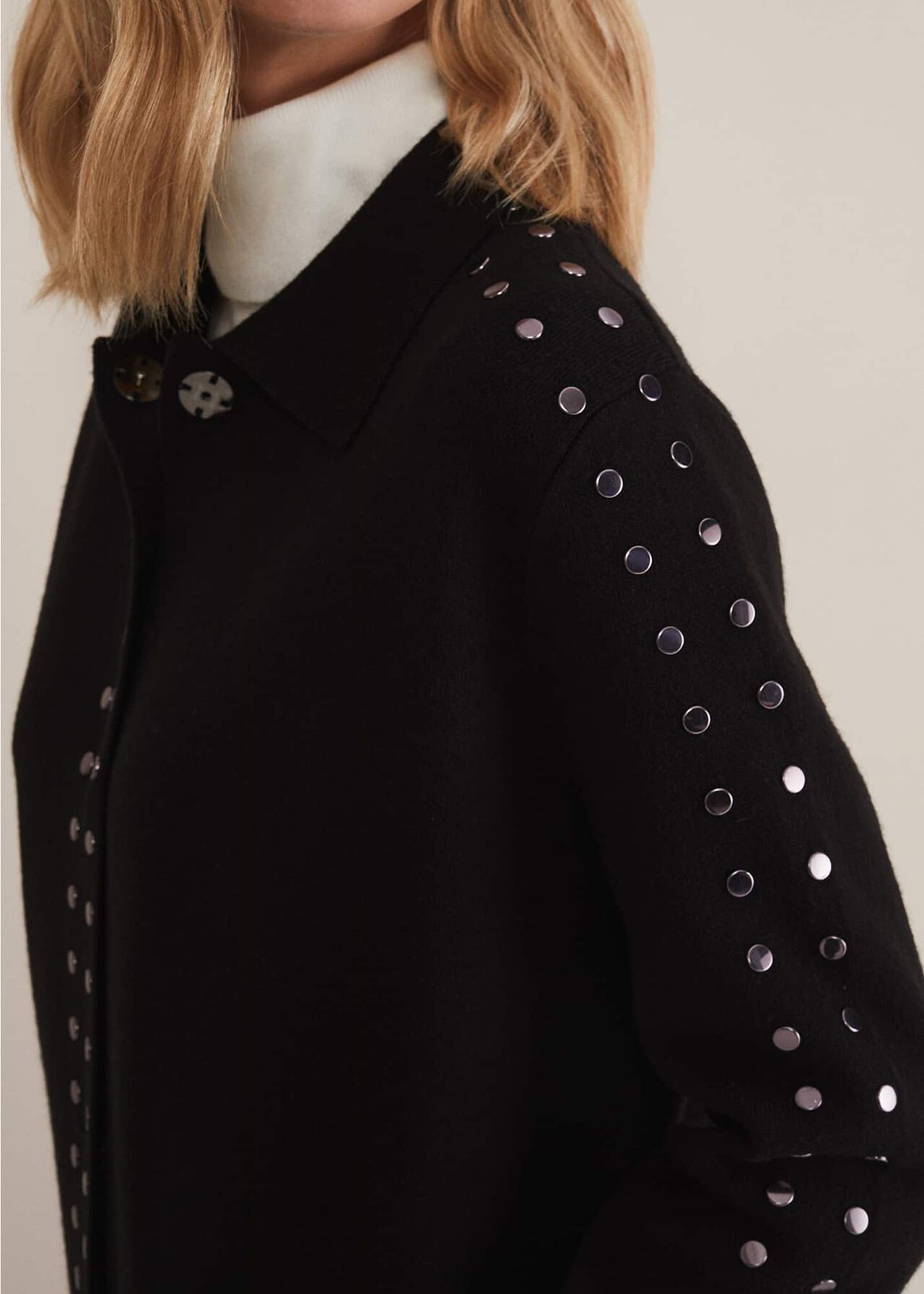 Cassidy Black Knitted Coat
