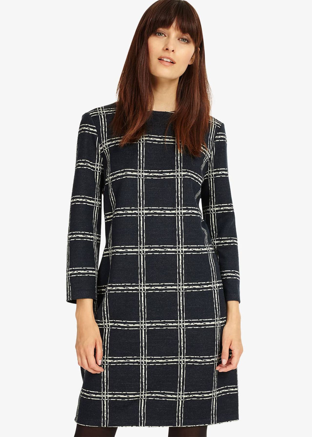 Sybil Sketched Check Tunic