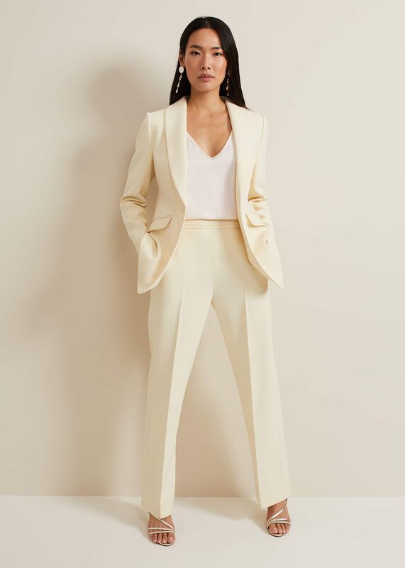 Alexis Pleat Waistband Suit Trouser