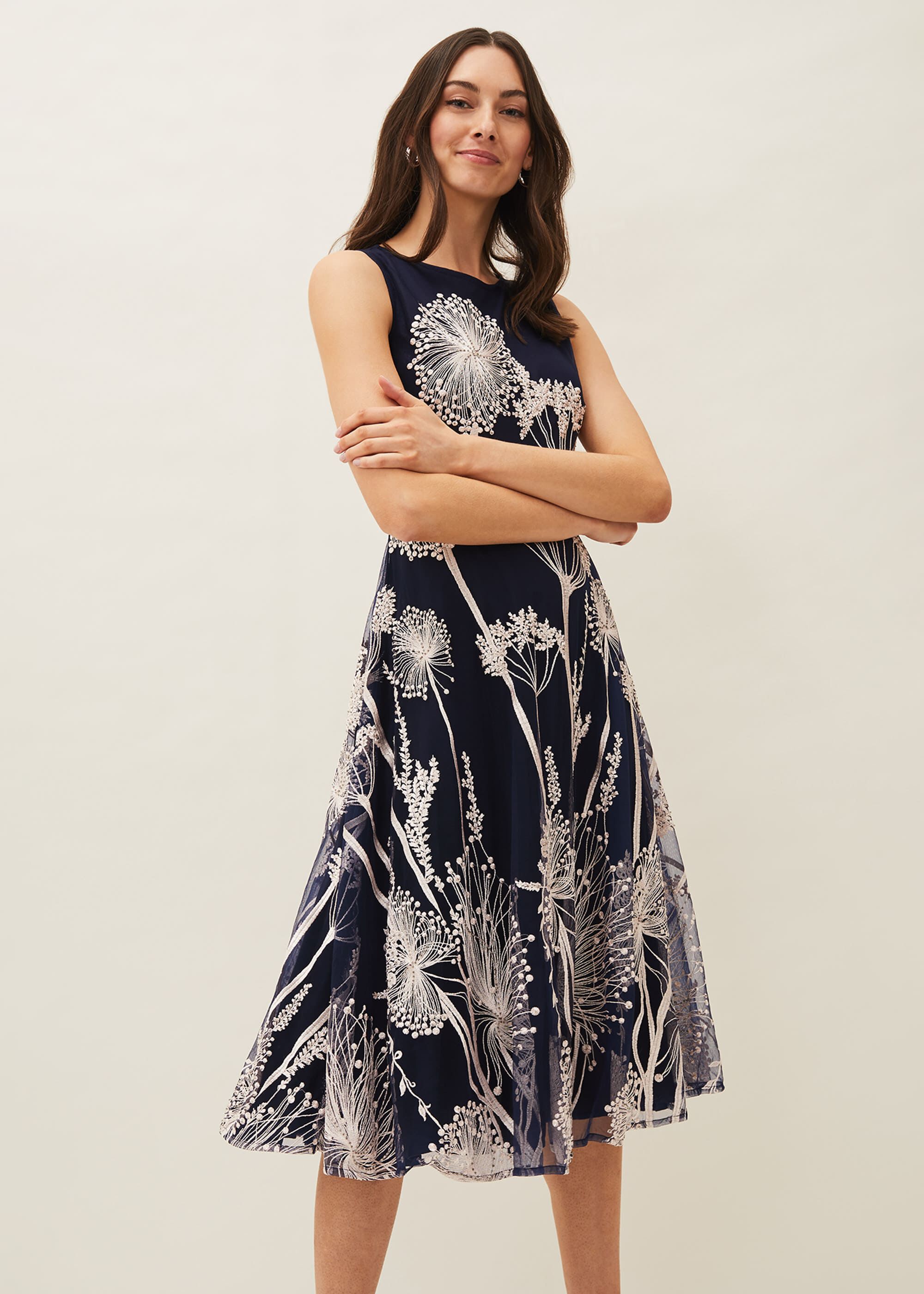 phase eight gold dress