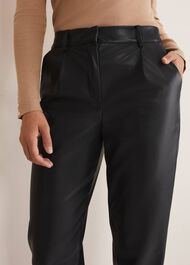 Rya Pleather Straight Leg Trouser