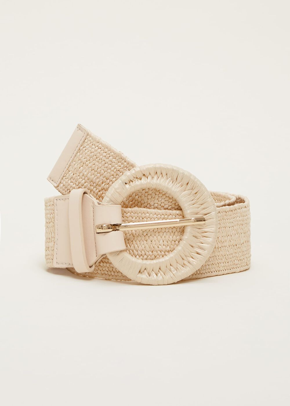 Wide Plaited Waist Belt