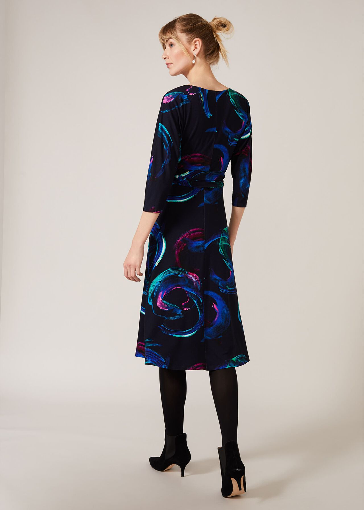 Viola Swirl Print Dress