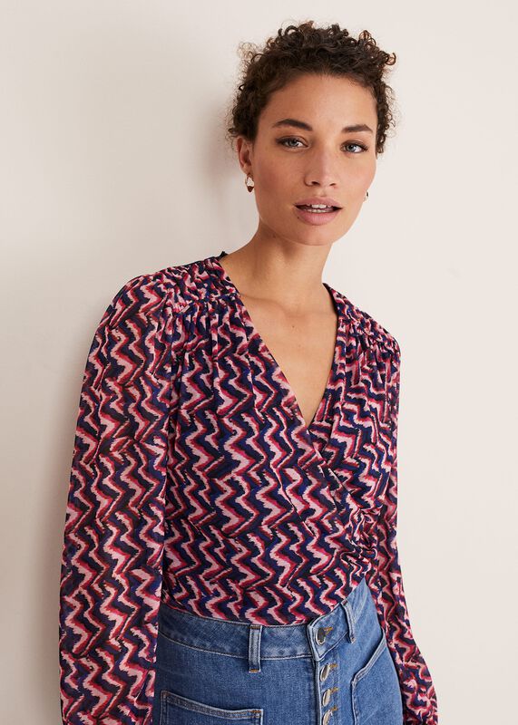 Dorathy Zig Zag Mesh Top