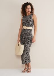 Wide Plaited Waist Belt