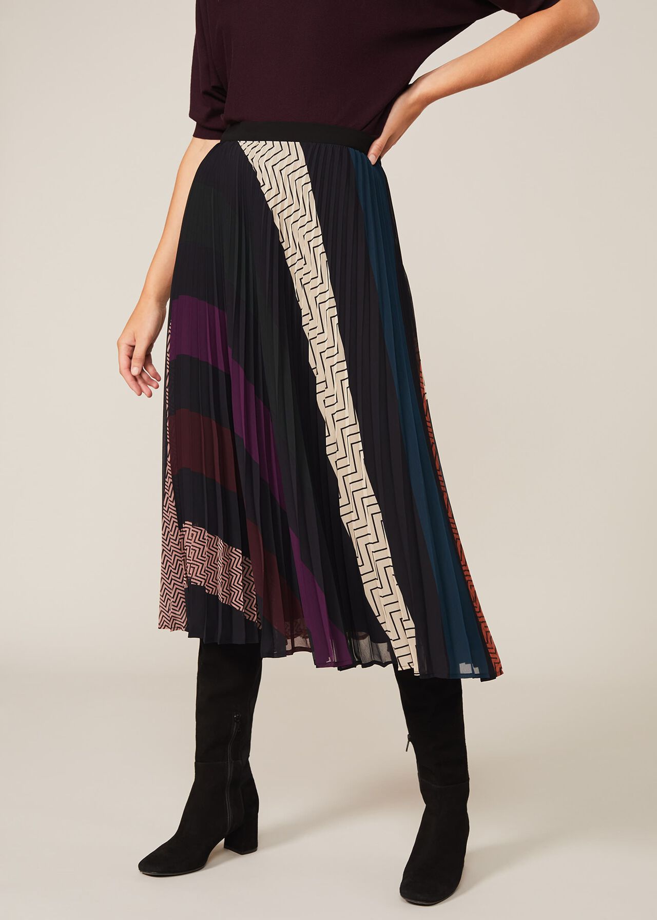 Emilia Geometric Print Skirt | Phase Eight UK