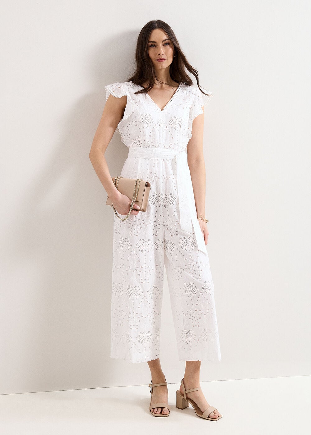 Talulah Broderie White Jumpsuit