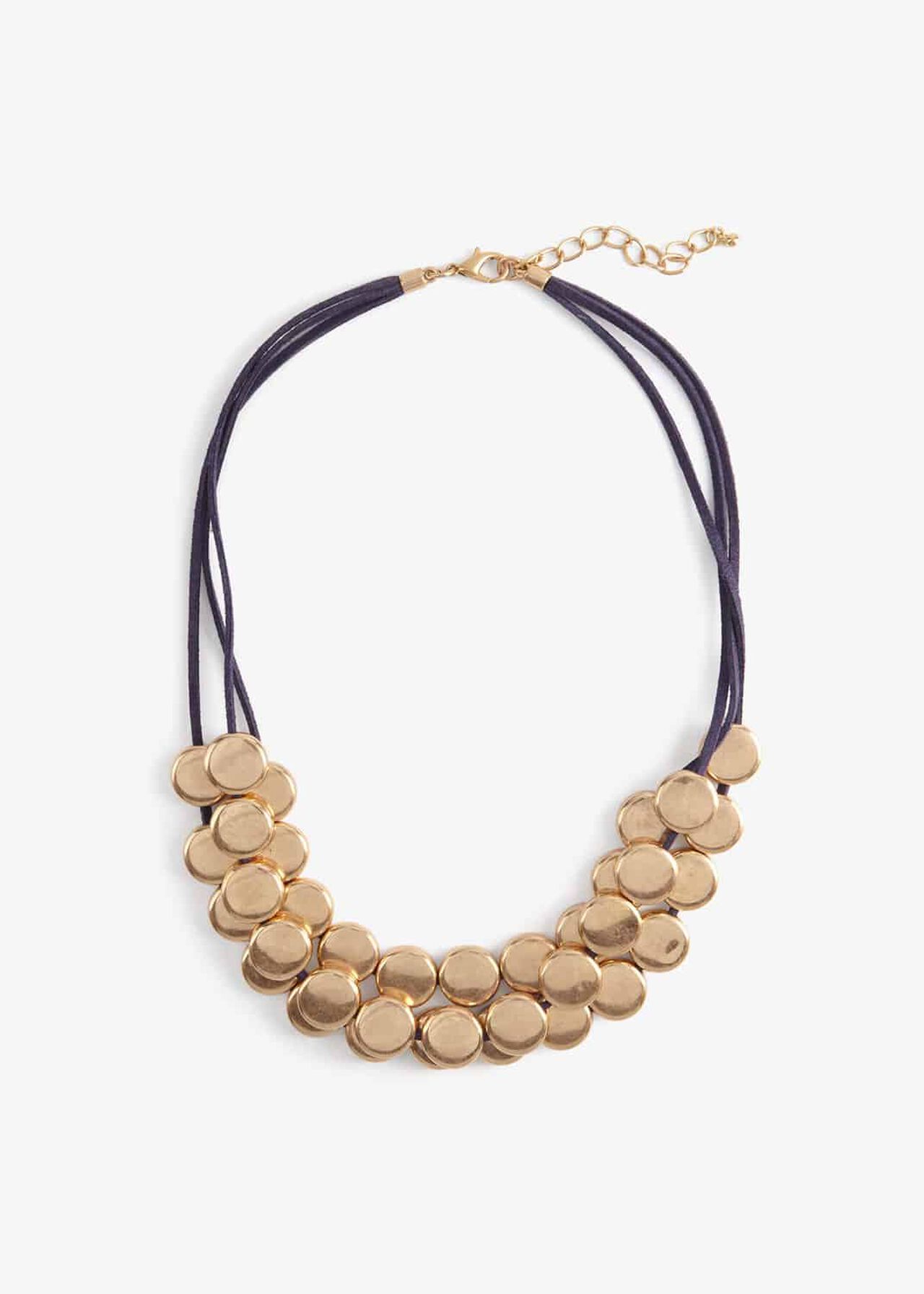 Blair Multirow Cord And Disc Necklace