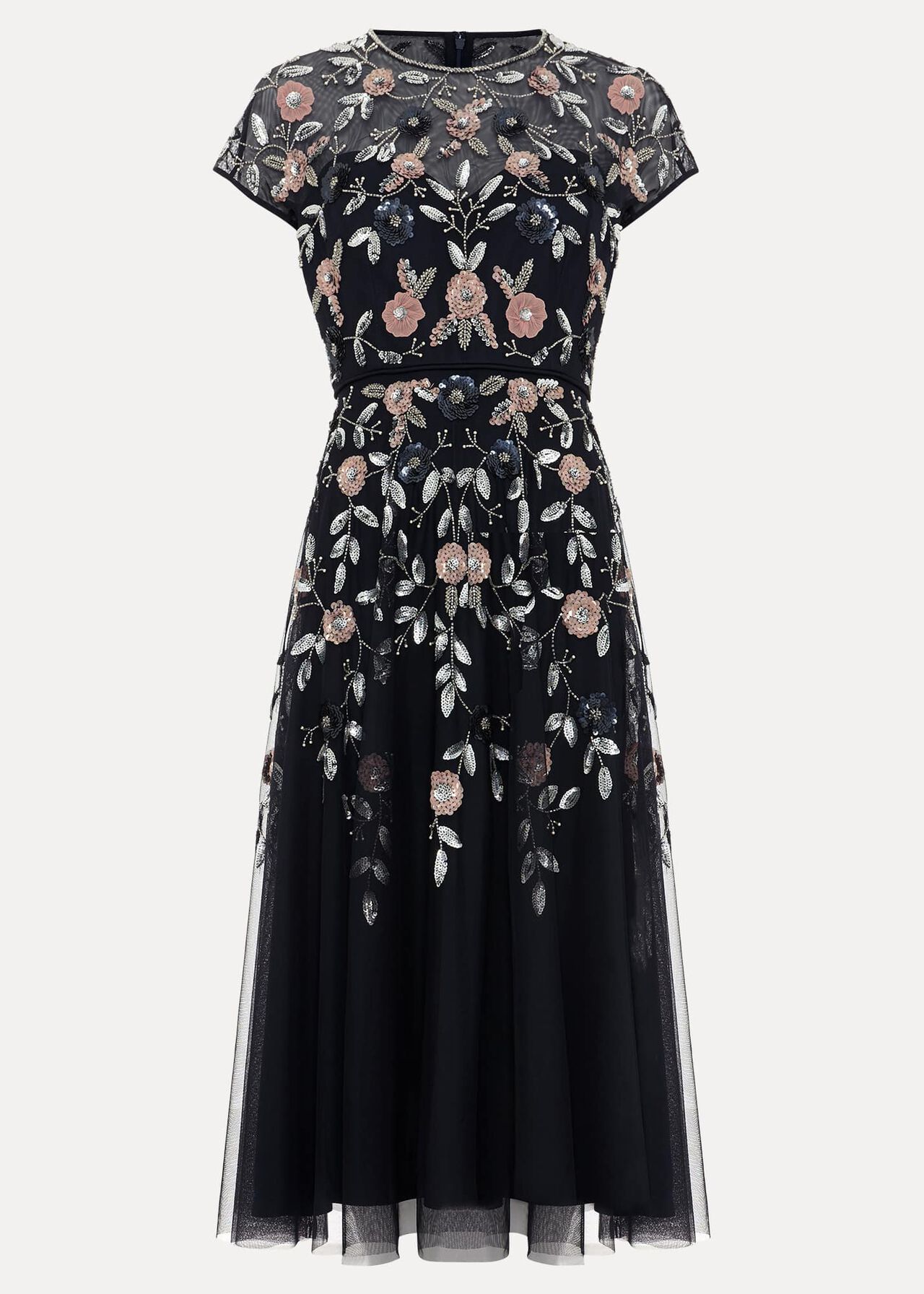 Phase Eight Giana Floral Embellished Midi Dress Phase Eight Giana Floral Embellished Midi Dress