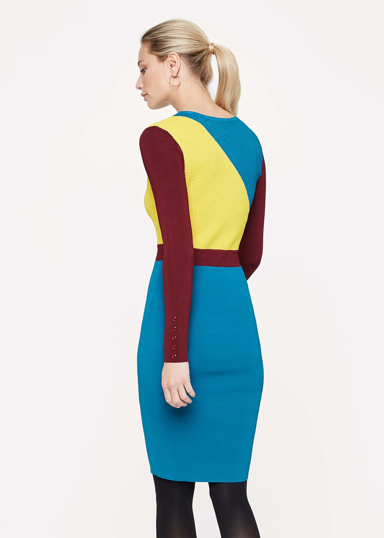 Cliona Colourblock Knit Dress