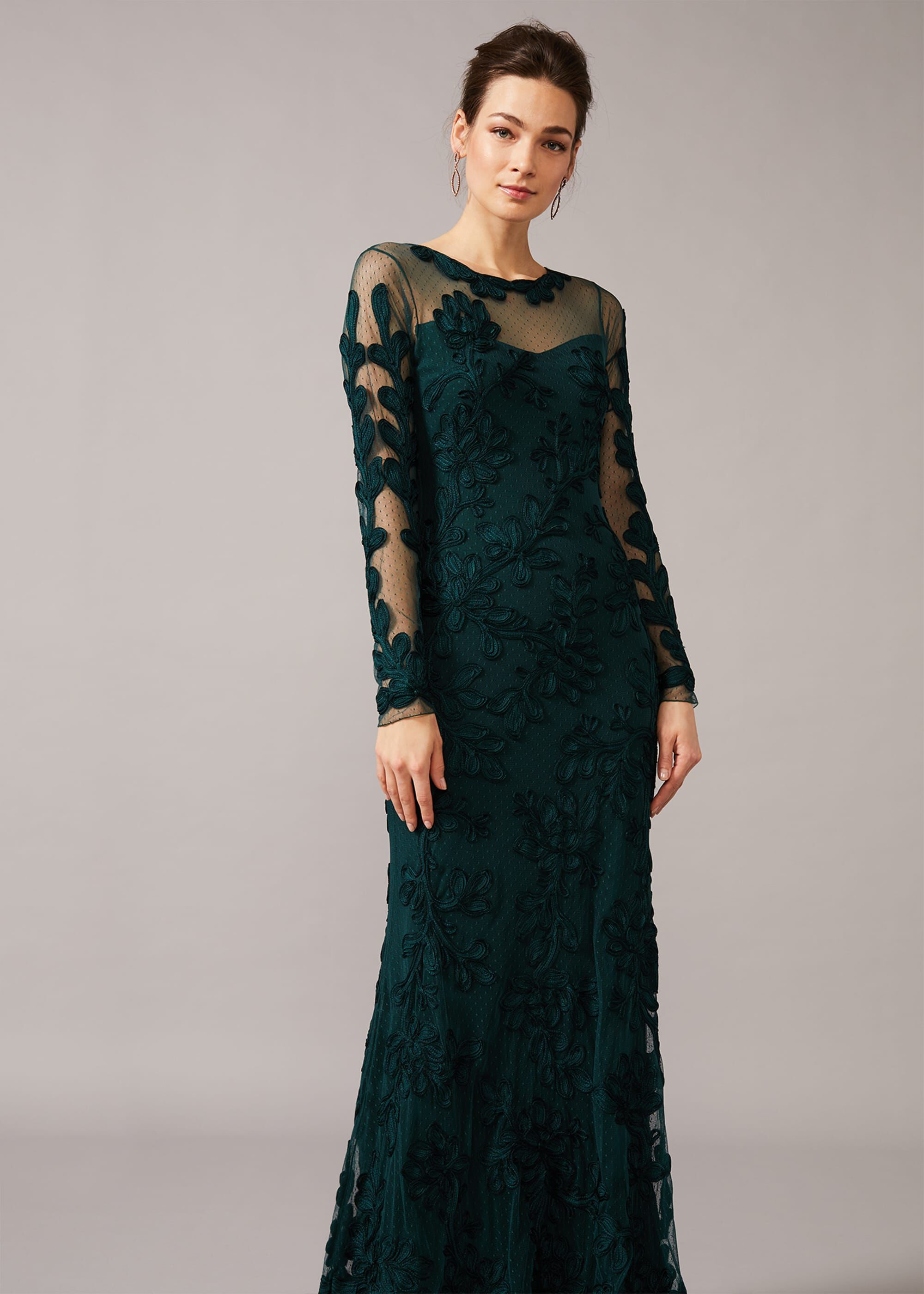 Lorie Tapework Lace Dress | Phase Eight