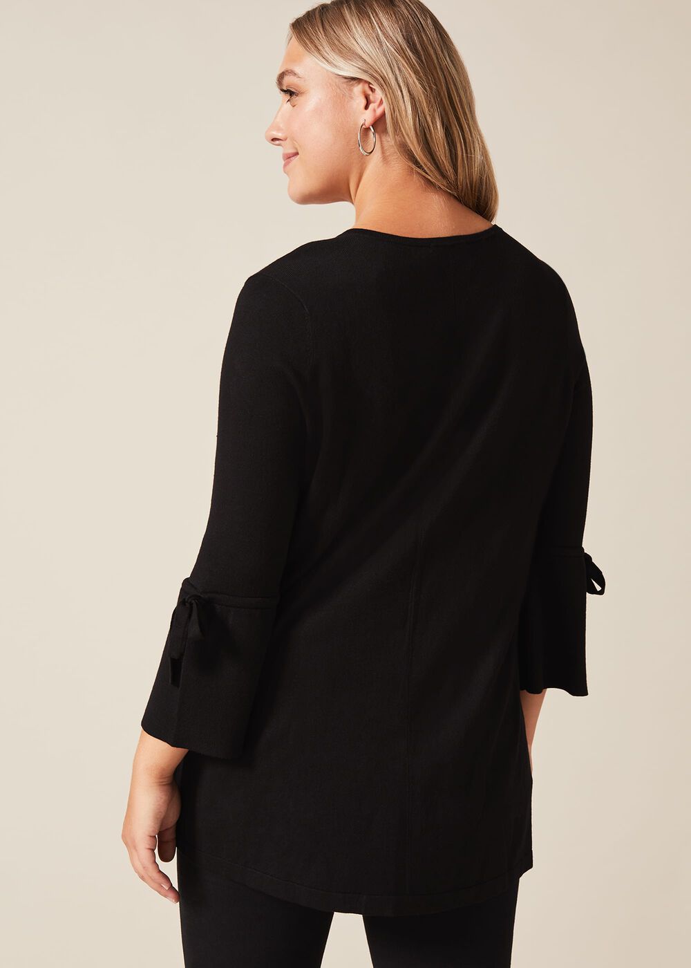 Bryony Tie Sleeve Knit Top