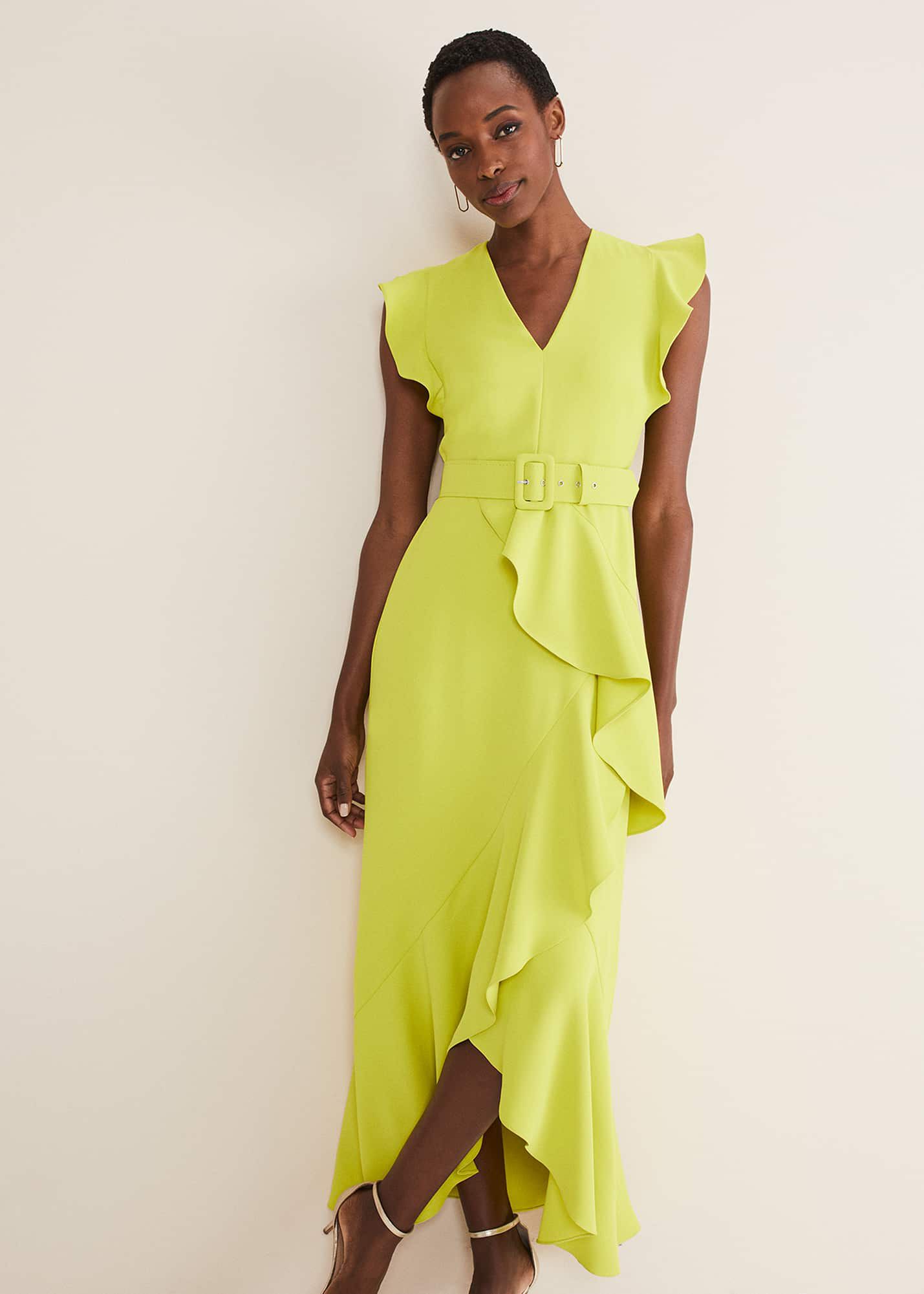 Phoebe Frill Maxi Dress | Phase Eight UK |