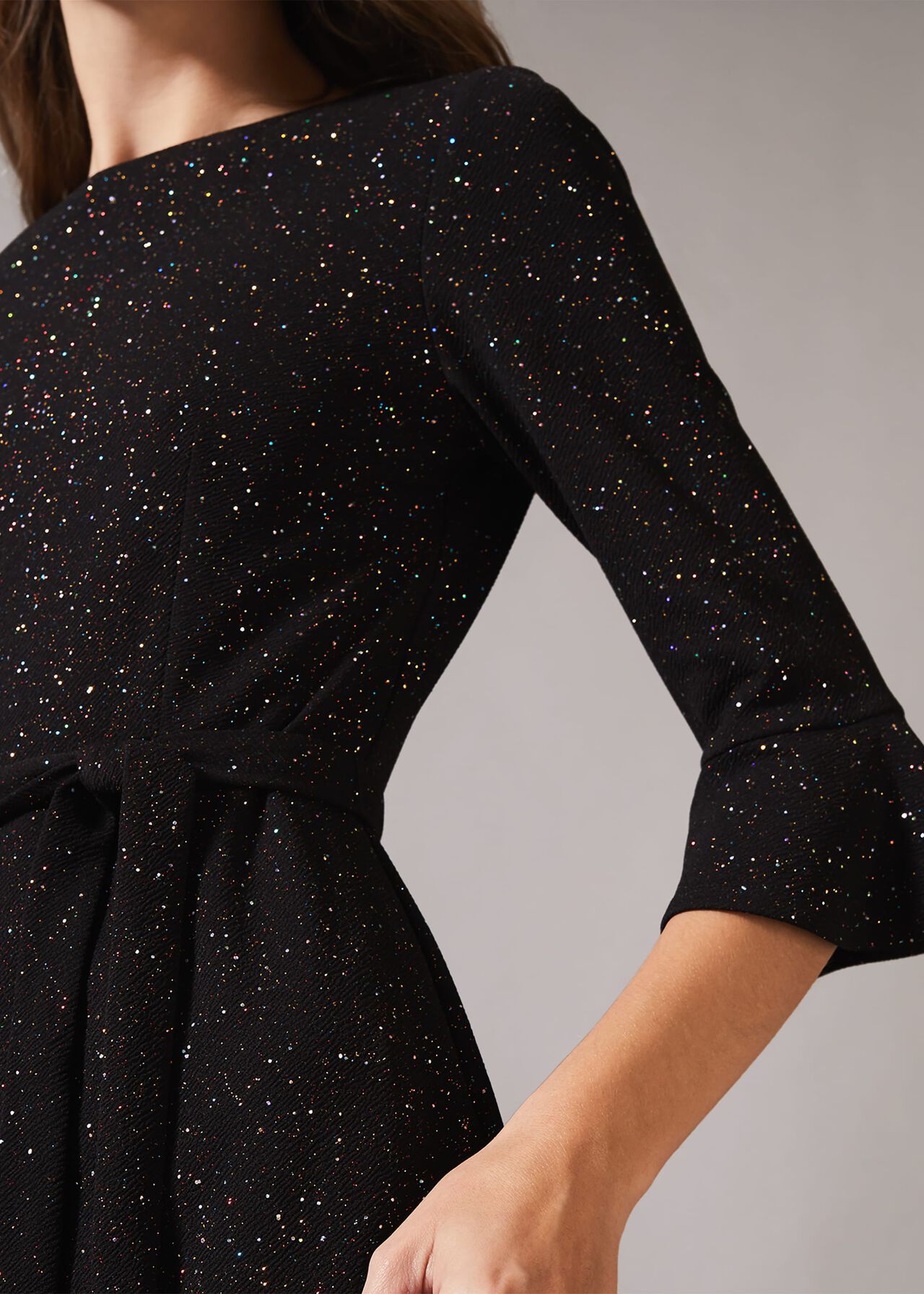 Varya Glitter Speck Tunic Dress