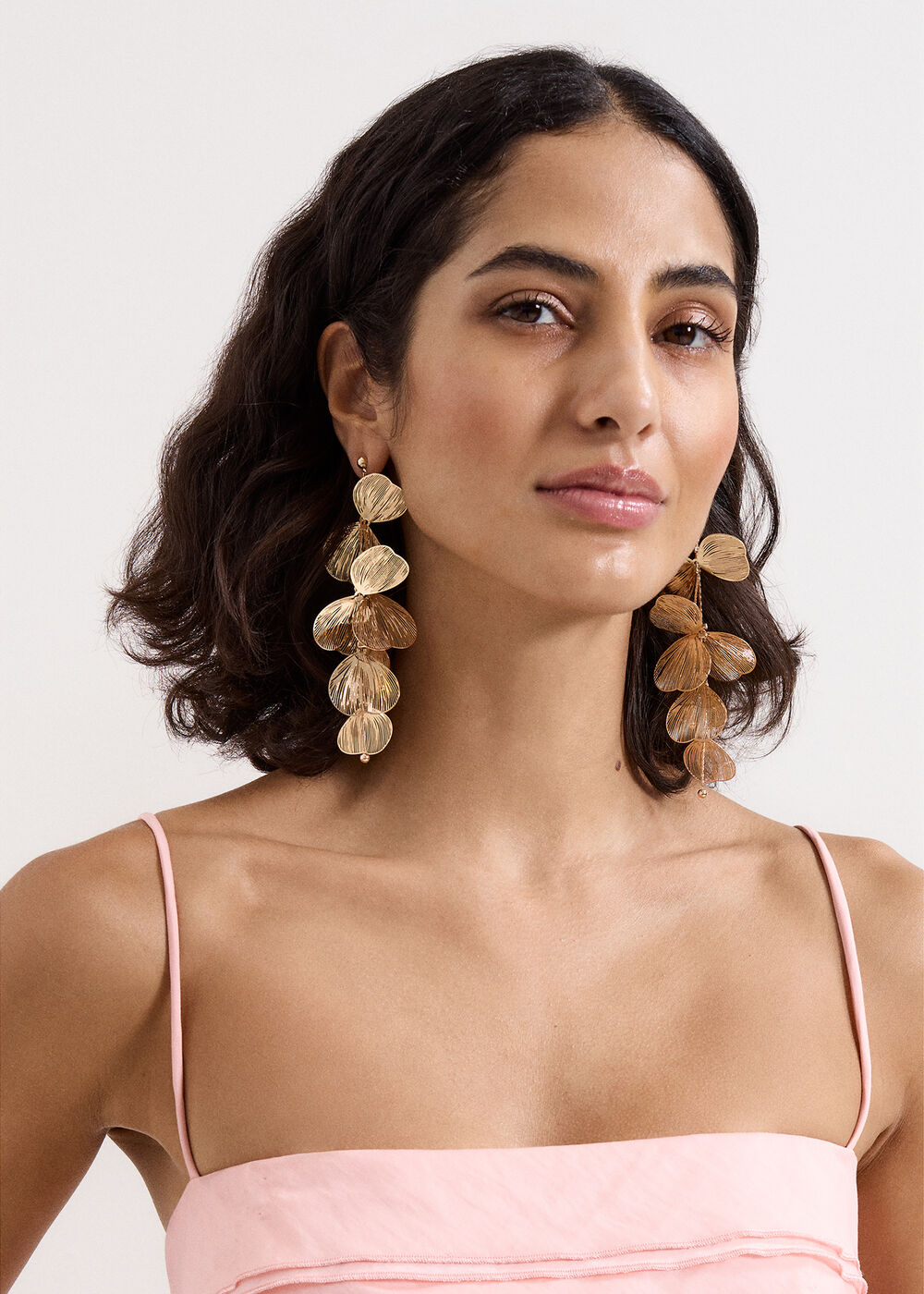 Statement Petal Drop Earrings