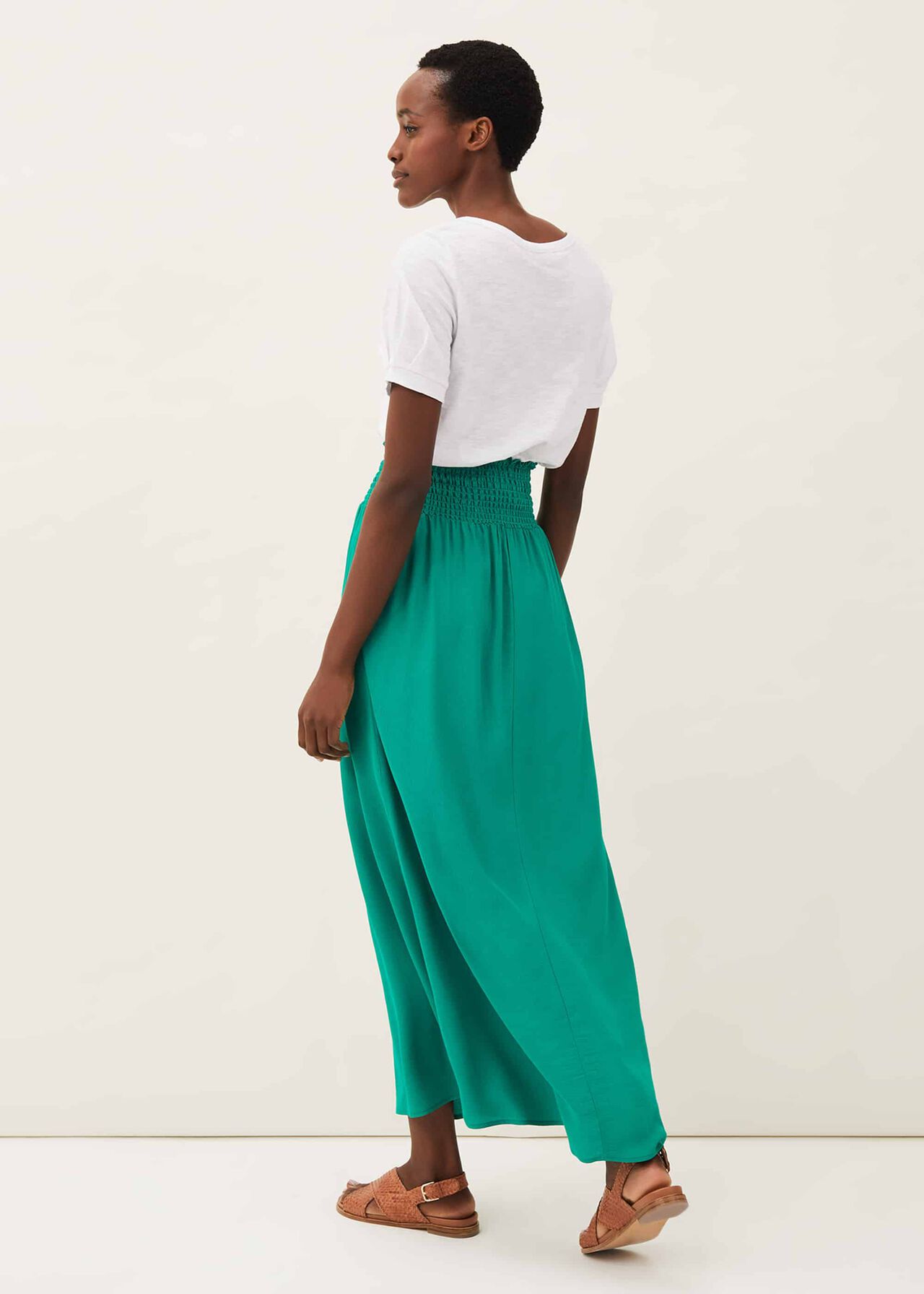Grace Shirred Maxi Skirt