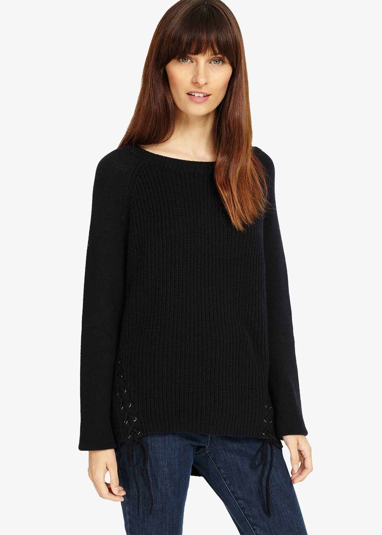 Loraina Lace Up Knitted Jumper