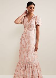 Genette Jacquard Maxi Dress