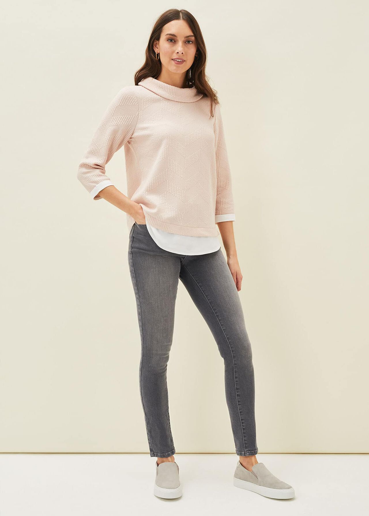 Mica Textured Double Layer Top