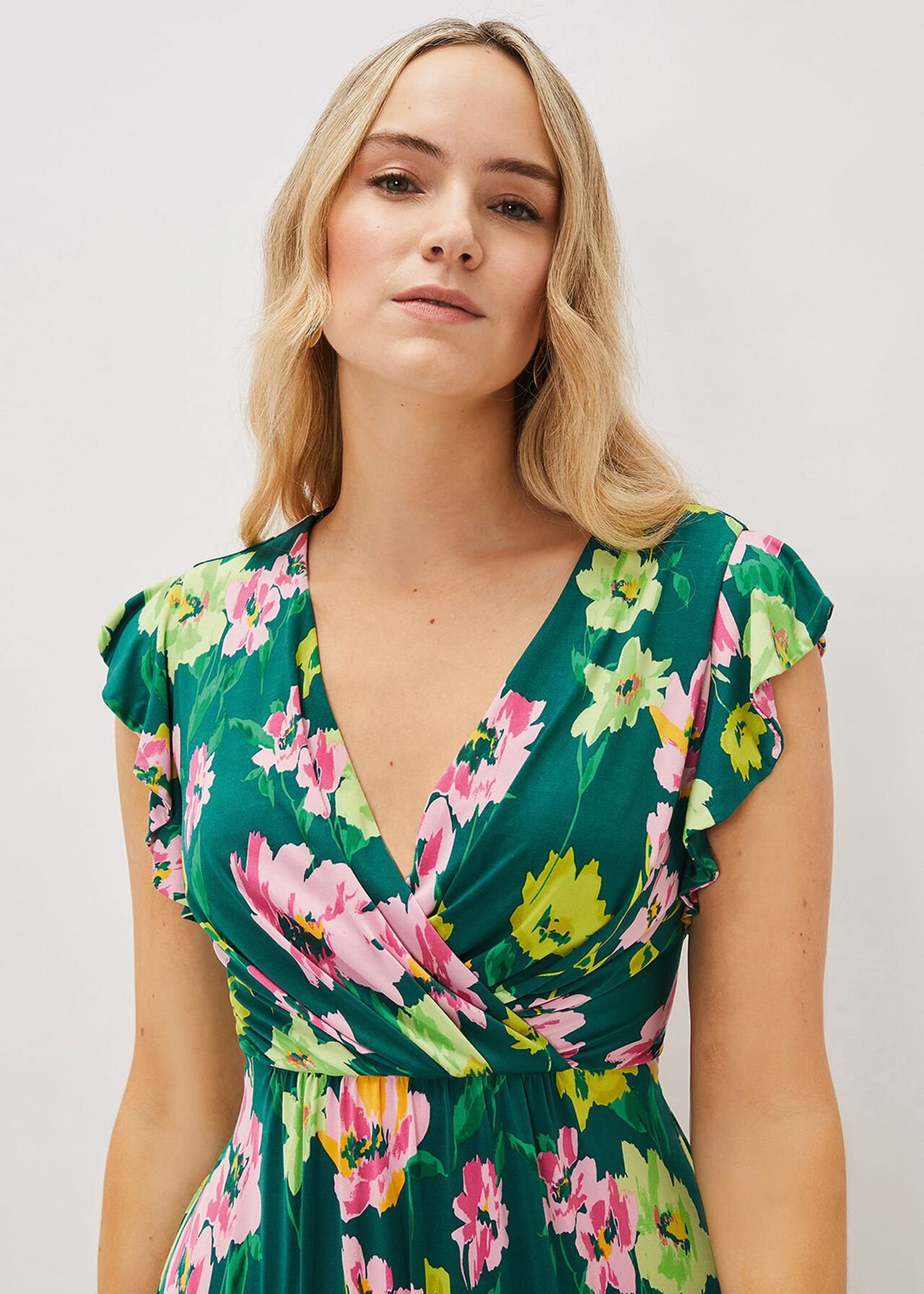 Effie Floral Jersey Maxi Dress