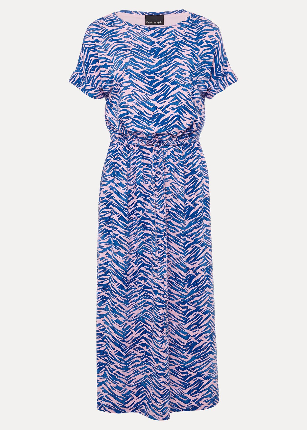 Alina Zebra Print Jersey Dress