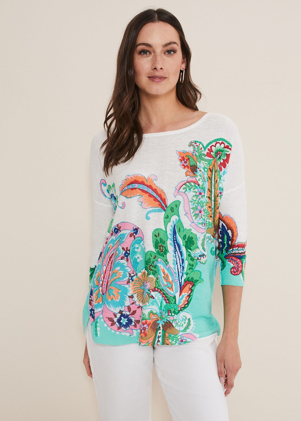 Azalia Paisley Print Knit