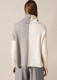 Rae Roll Neck Colourblock Jumper