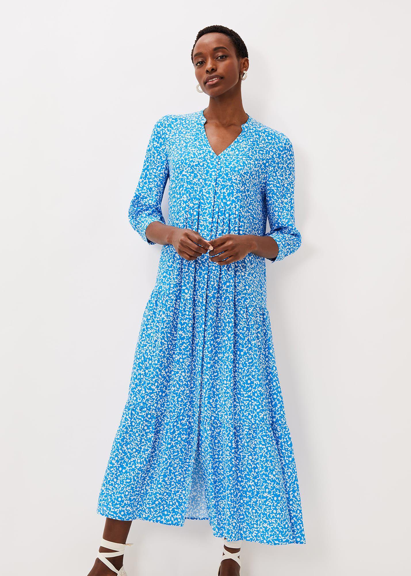 Penele Ditsy Print Maxi Dress