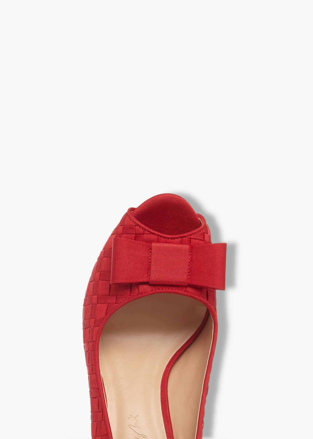 Clio Weave Peep Toe Shoes