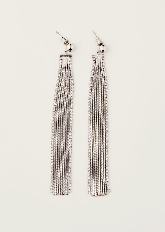 Embellished Chain Earrings