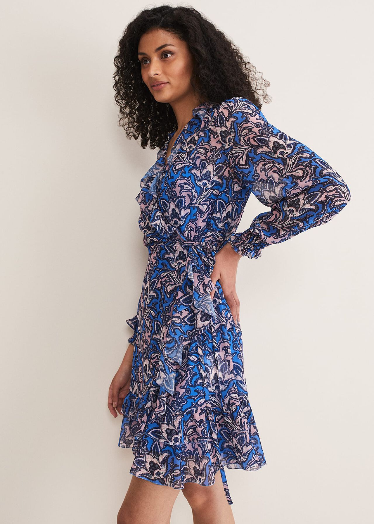 Camile Paisley Print Dress