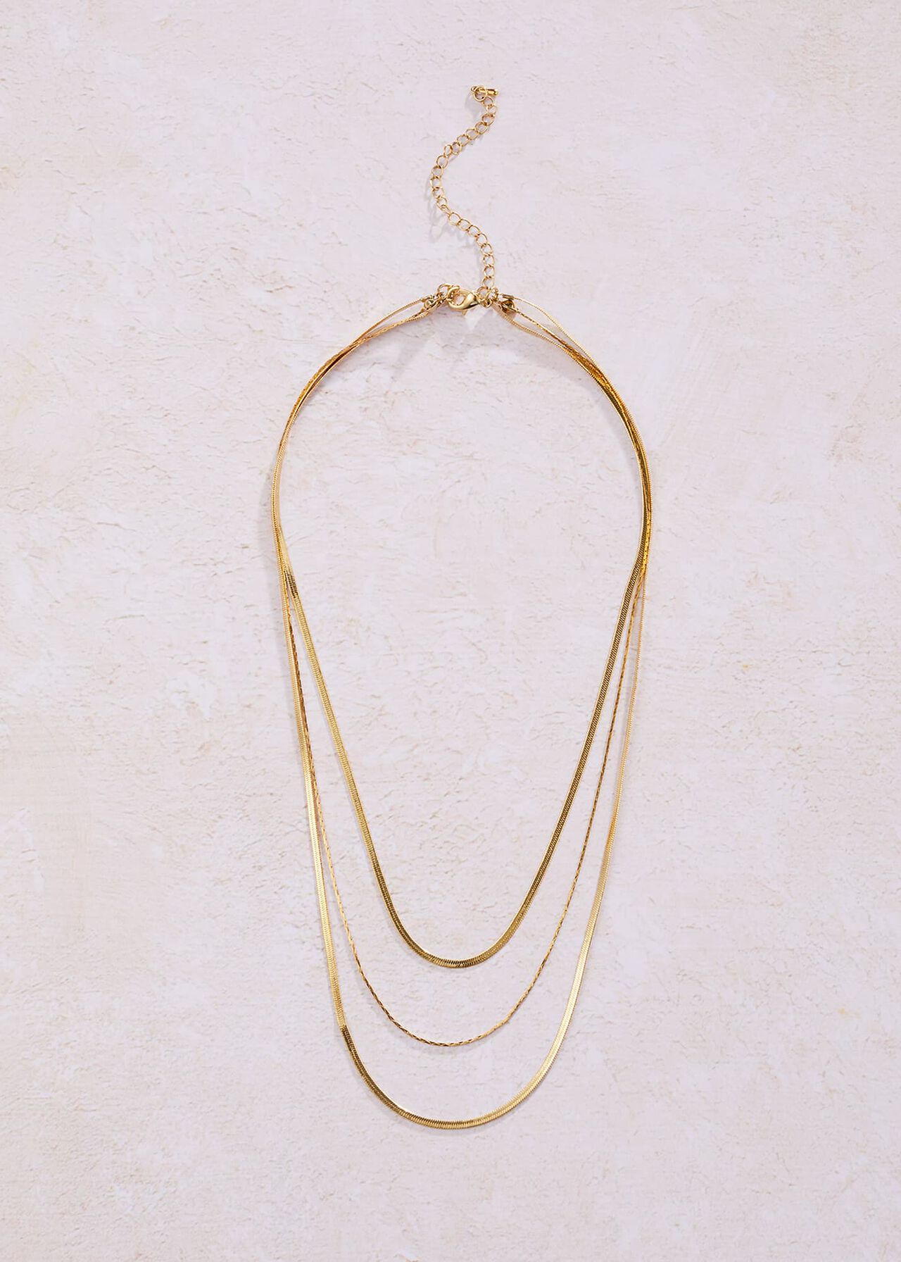 Pearlie Gold Plated Tiered Necklace