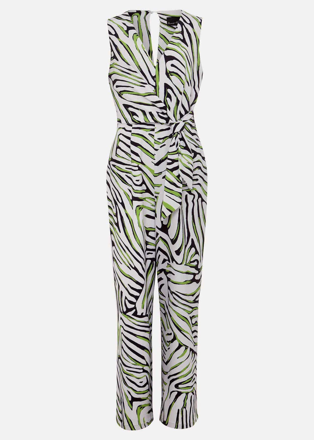Tamsin Zebra Print Wide Leg Jumpsuit