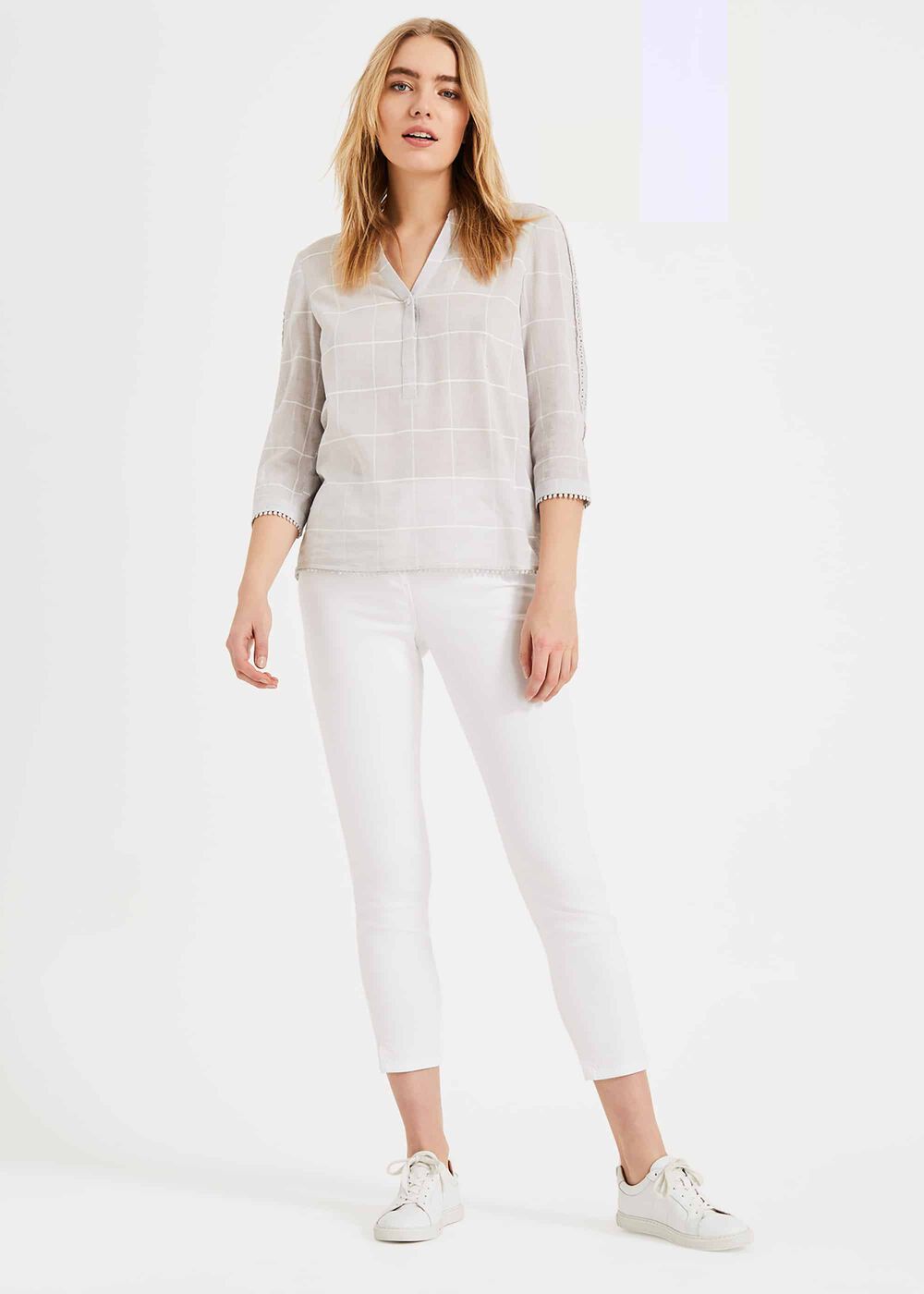 Lynsey Check Blouse