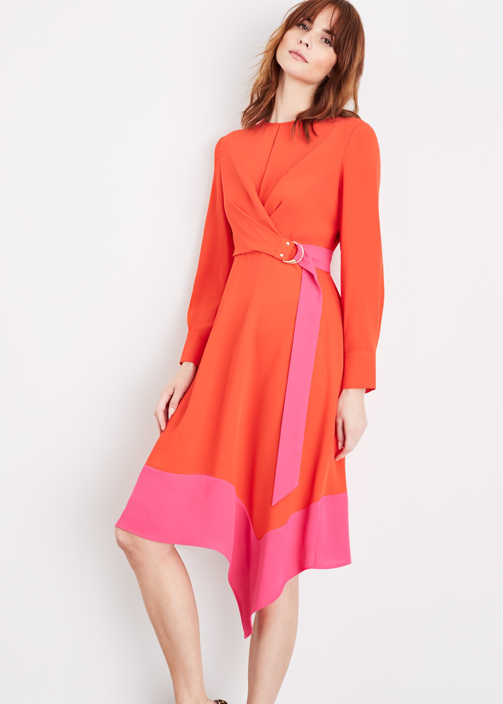 Eria Colourblock Wrap Dress | Phase Eight
