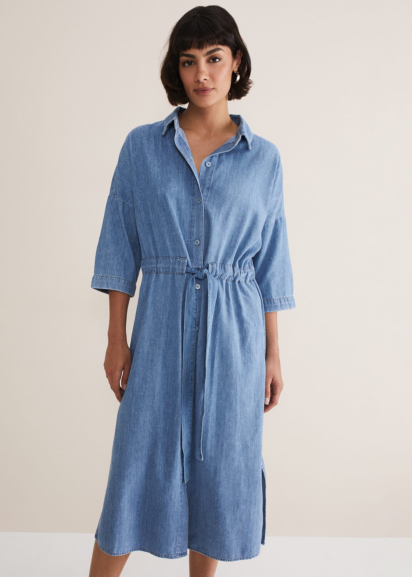 Chambray dress clearance