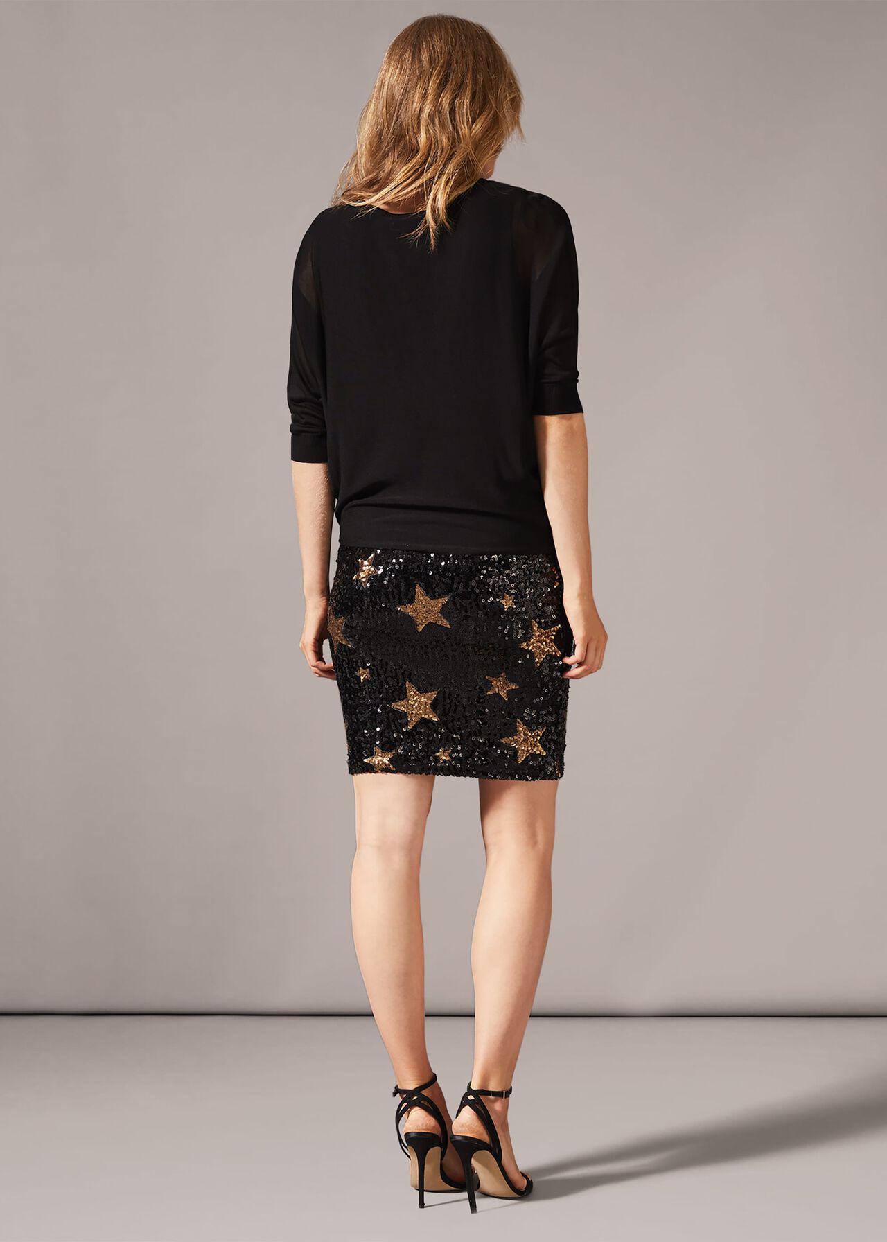Geonna Sequin Star Knit Dress
