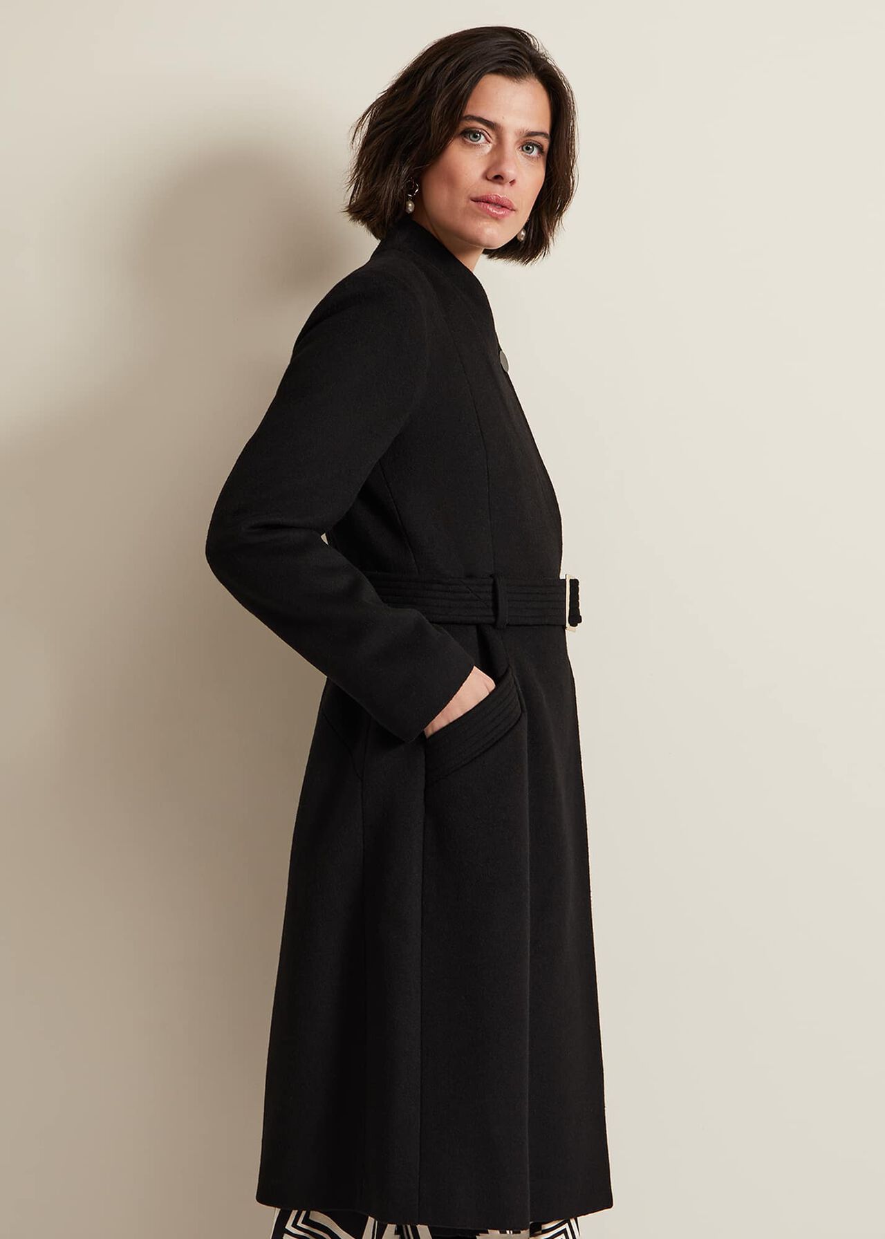 Susanna Black Wool Coat