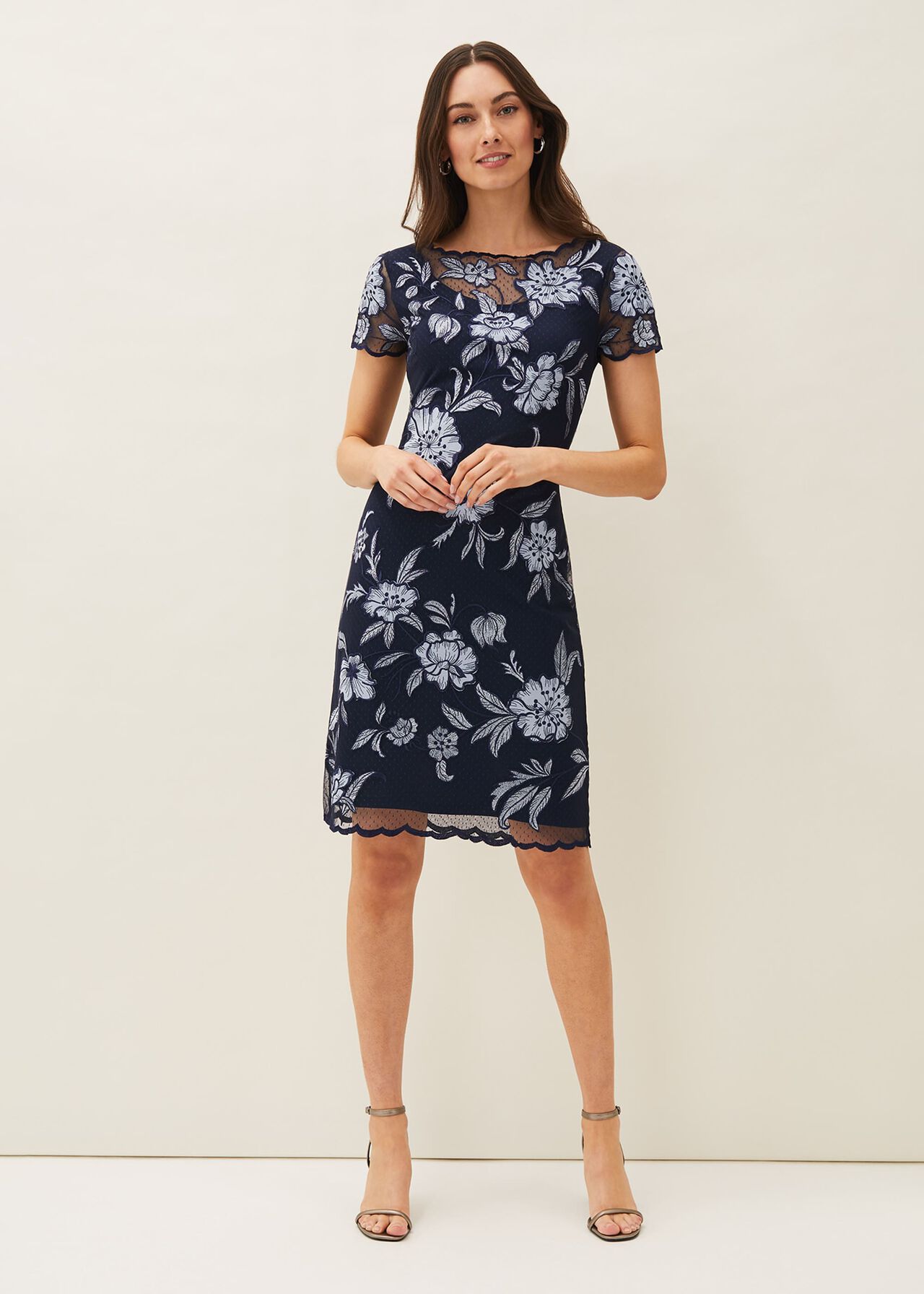 Hanna Floral Embroidered Dress