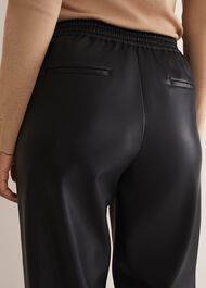 Rya Pleather Straight Leg Trouser