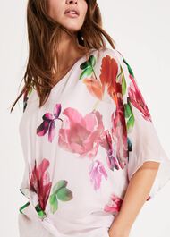 Adelle Floral Silk Blouse