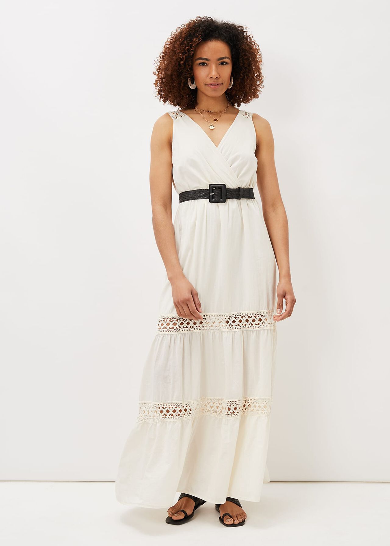 Mai Broderie Lace Maxi Dress