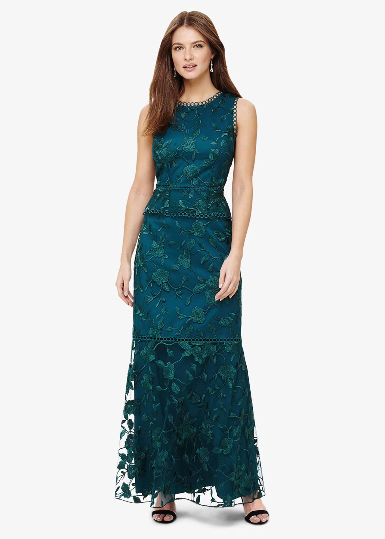 Rosetta Embroidered Maxi Dress