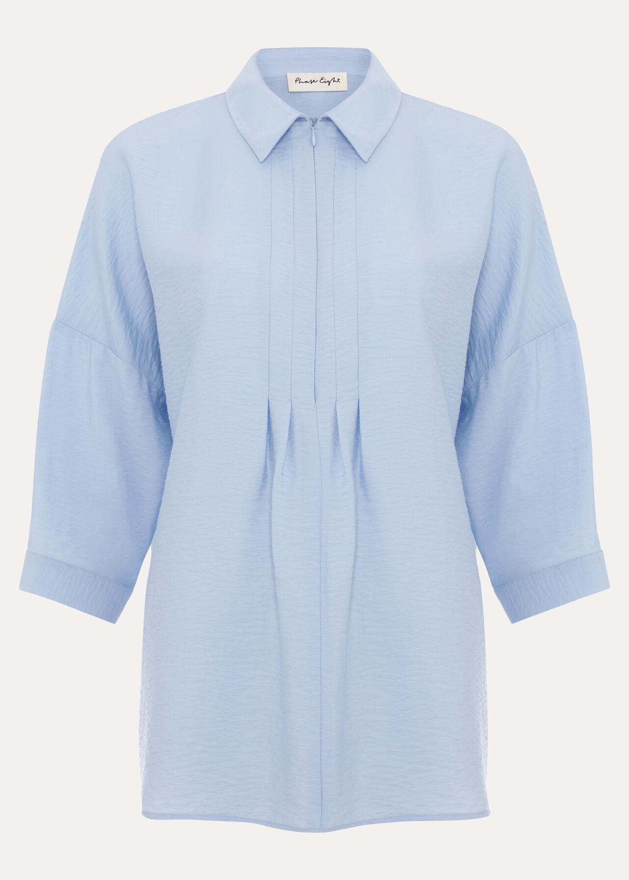 Phase Eight Cynthia Zip Shirt Blue Phase Eight Cynthia Zip Shirt Blue